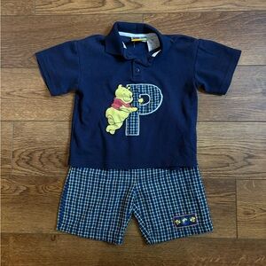 vintage Y2K 2000s Winnie the Pooh Toddler Boy Outfit 4T
